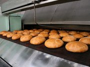 Сетка подовая термостойкая секционная для заводской выпечки хлеба.